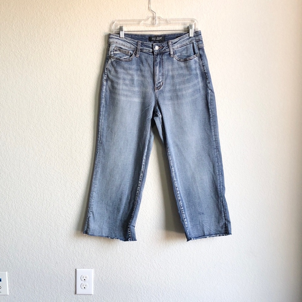 Judy Blue Wide Leg Crop Jeans Ankle Capri Stretch
9 29
